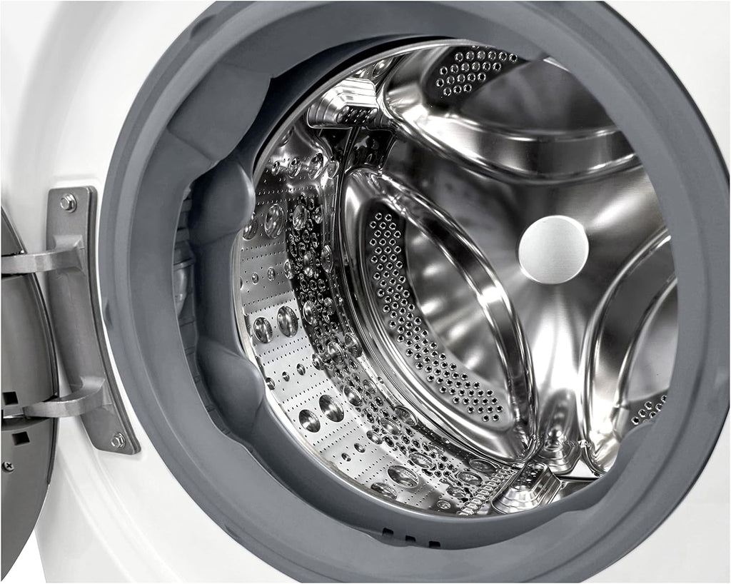 LG F4WV7080, Clase A, lavadora de carga frontal 8 kg, 1400 rpm, AI Direct Drive, Wi-Fi, limpieza profunda con vapor, gran capacidad, TRIPLE A, puerta exterior de cristal templado, 62 x 60 x 85 cm, blanco