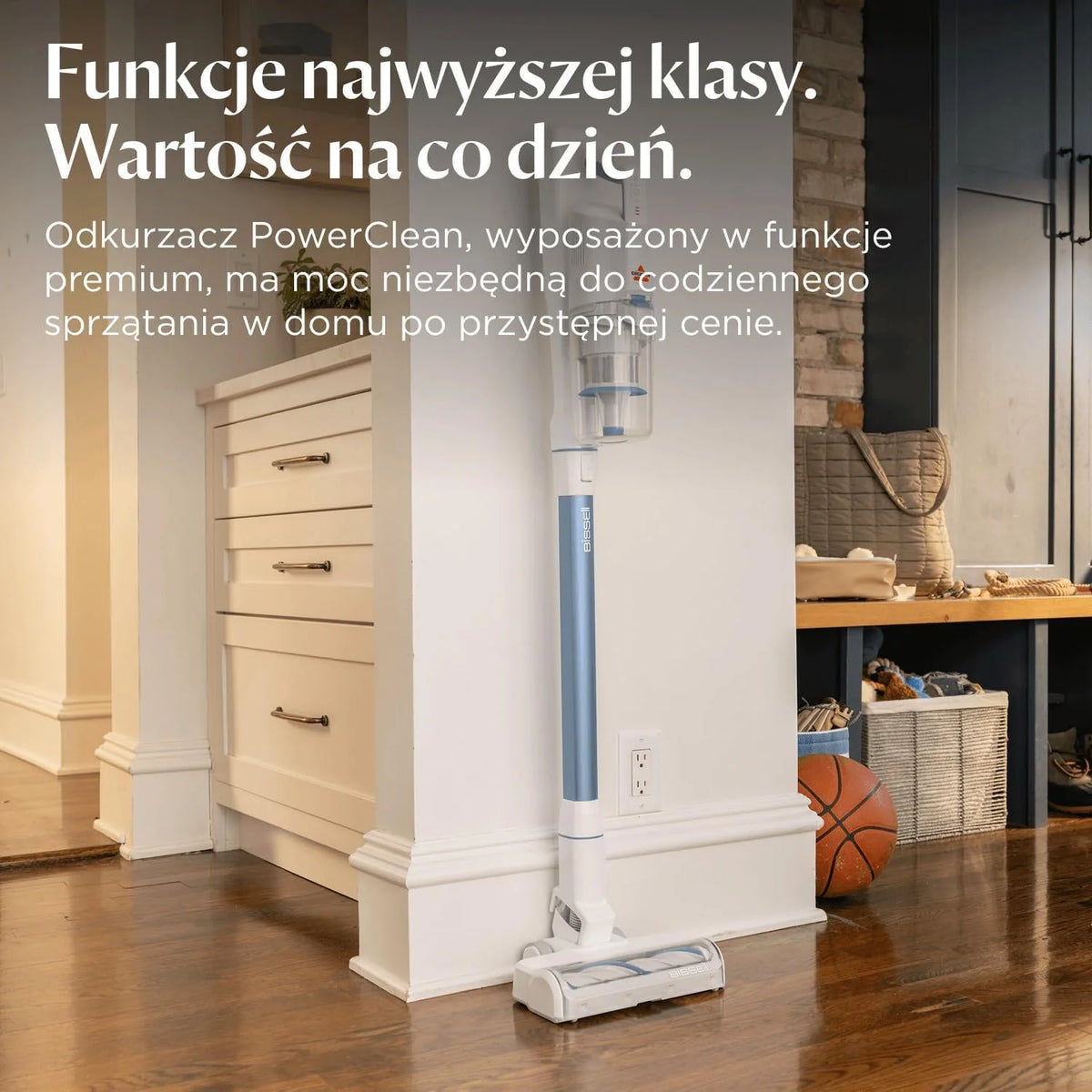 BISSELL PowerClean Odkurzacz Pionowy Bezprzewodowy 3 w 1 200W 4261N