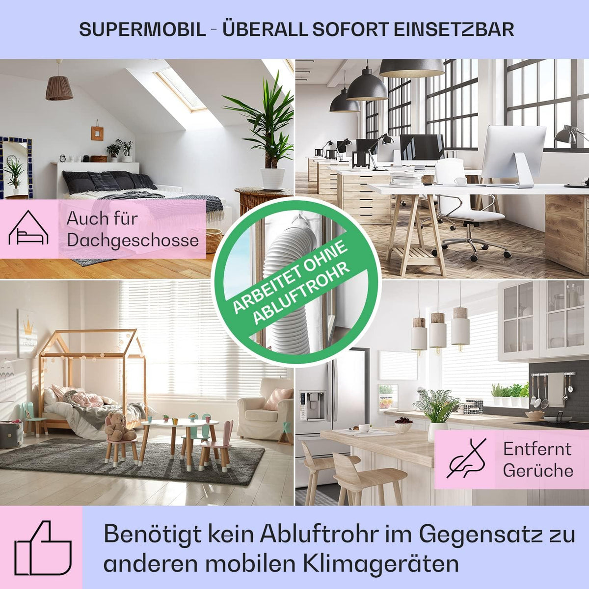 Enfriador de aire Klarstein con refrigeración por agua, enfriador evaporativo 4 en 1 silencioso, humidificador, ventilador y modo nocturno, aire acondicionado portátil de 7 L, enfriador de aire de 65 W, flujo de aire refrigerante de 330 m³/h