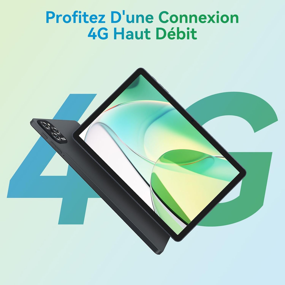 Tableta 4G W90 con tarjeta SIM - 24 GB + 256 GB (4 TB TF), tableta táctil de 11 pulgadas, pantalla FHD+ de 1920 * 1200, Android 15, 8000 mAh, 16 MP + 8 MP, Gemini AI, Widevine L1, GPS integrado