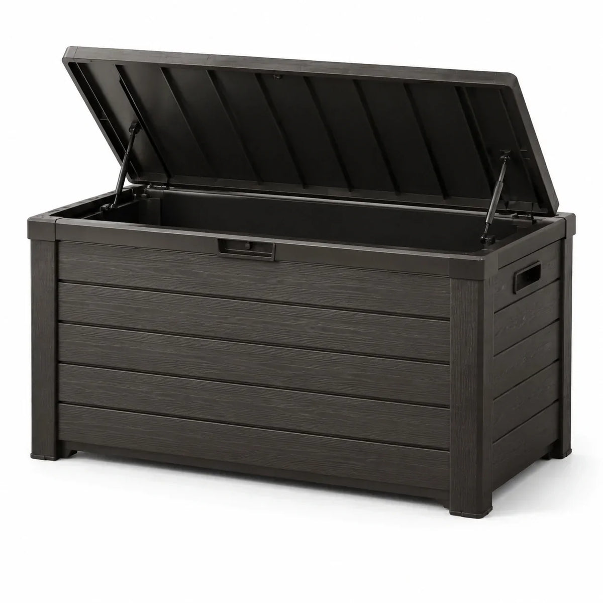 Caja de almacenamiento de plástico antracita 145x70x60 cm