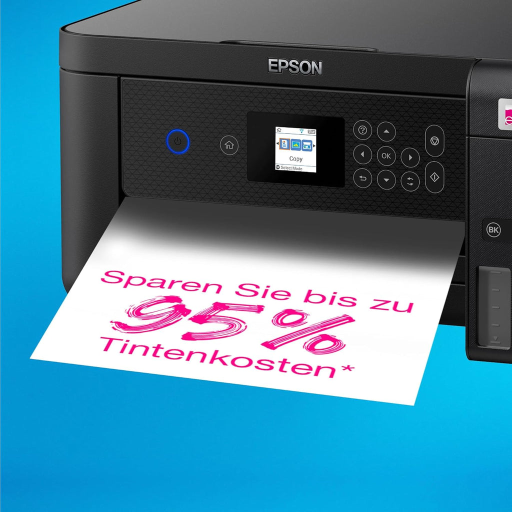 Impresora multifunción de inyección de tinta Epson EcoTank ET-2850 A4 con Wi-Fi y hasta 3 años de tinta incluida