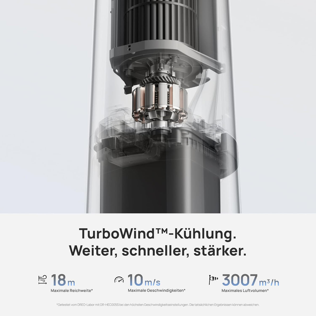 DREO TurboCool ventilador nebulizador 765S, ventilador de torre 3 en 1 con ultrasonido, control por Wi-Fi y aplicación, depósito de 6 L, flujo de aire de 10,4 m/s, motor de CC silencioso de 20 dB, oscilación de 90°, 12 velocidades, 4 modos