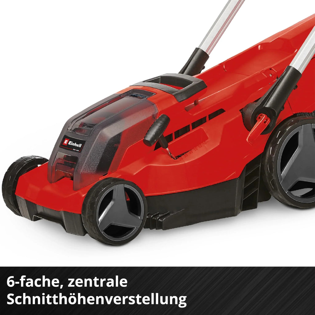 Cortacésped inalámbrico GP-CM 36/450 36 V, ancho de corte 38 cm, sin escobillas, cesta colectora de 45 l, 2 baterías de 4,0 Ah, cargador doble