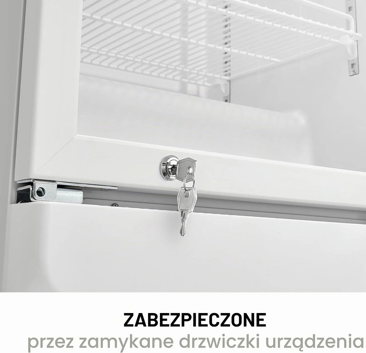 Bomann® Lodówka ze szklanymi drzwiczkami | lodówka na napoje zamykana | 6 półek z regulacją wysokości | 30 kg na półkę | 347 litrów | duża lodówka na butelki z oświetleniem LED | KSG 7351 biała