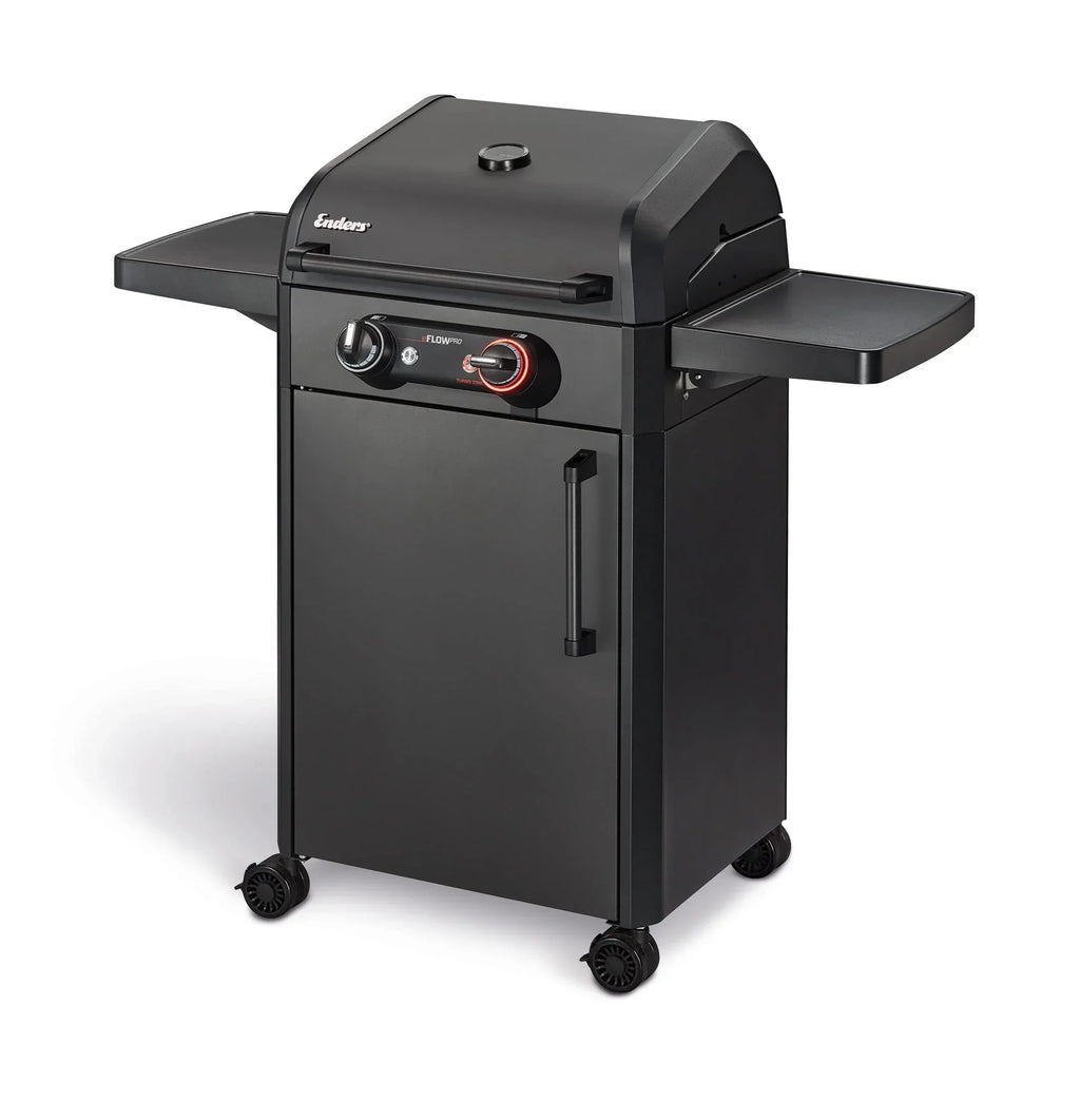 Parrilla eléctrica eFLOW PRO 2 TURBO 3000 W 230 V Turbo-Zone Switch Grid 2000 cm² superficie de cocción barbacoa con carro