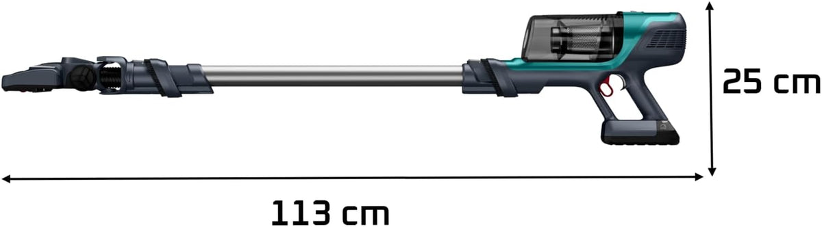 Aspiradora escoba sin cable Rowenta X-PERT 6.60, ajustes automáticos de velocidad según suelo/superficie, gatillo Boost, hasta 45 minutos de autonomía, batería extraíble RH6821WO, morado