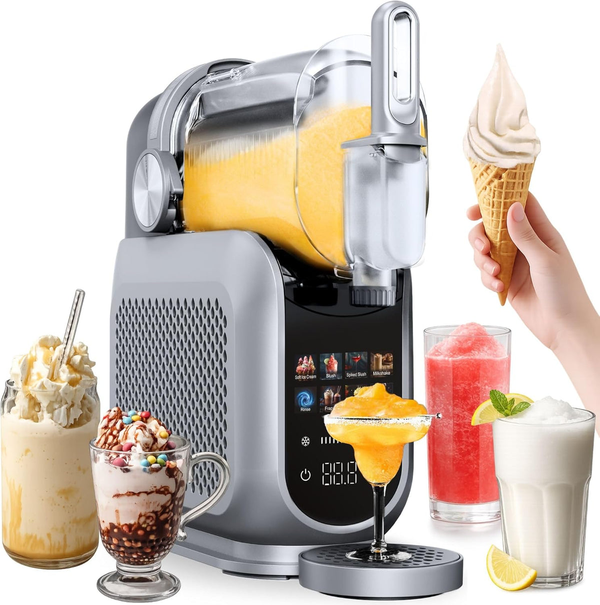 Heladera 4Swiss de autocongelación con compresor para helados, batidos, granizados y yogur - SM026