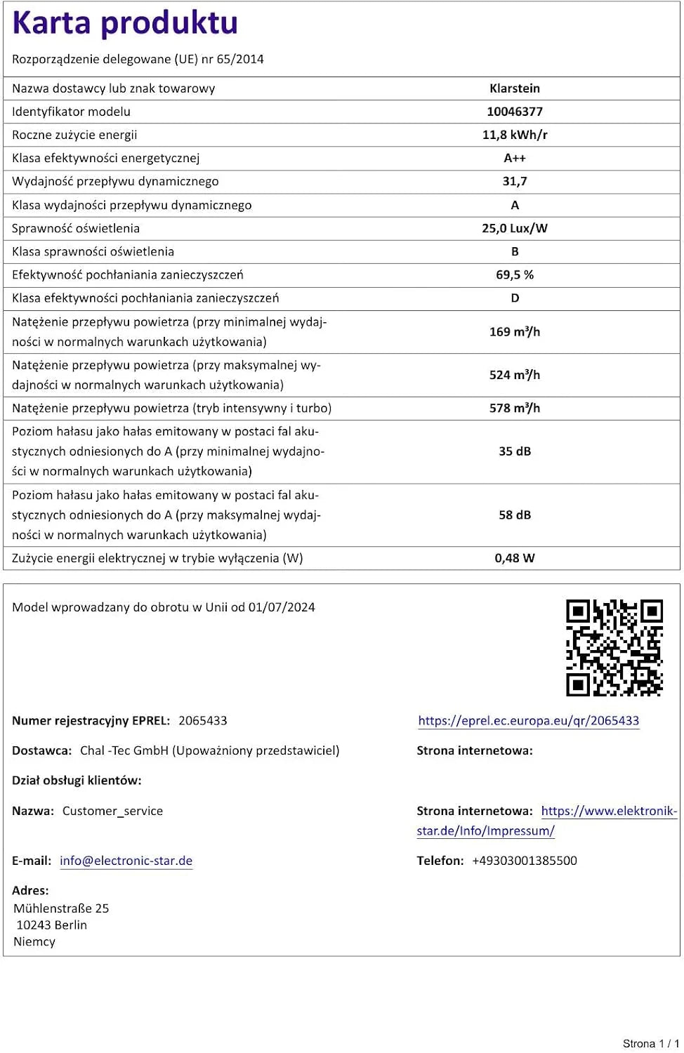 Klarstein FlashLine Okap kuchenny – Okap skośny 90 cm, Ekran dotykowy, 578 m³/h, Klasa energetyczna A++, Oświetlenie LED, 34,5 dB, Czarny, Tryb wyciągu i recyrkulacji