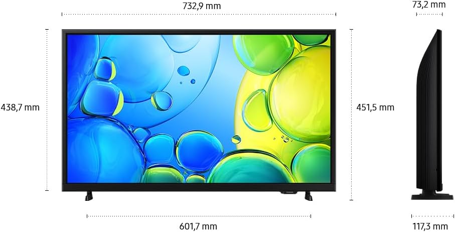 Televisor LED plano Full HD F6009F de 32 pulgadas (81 cm), tecnología PurColor, HDR, Object Tracking Sound Lite, Knox Security, One UI Tizen, Smart TV, contenido gratuito ilimitado