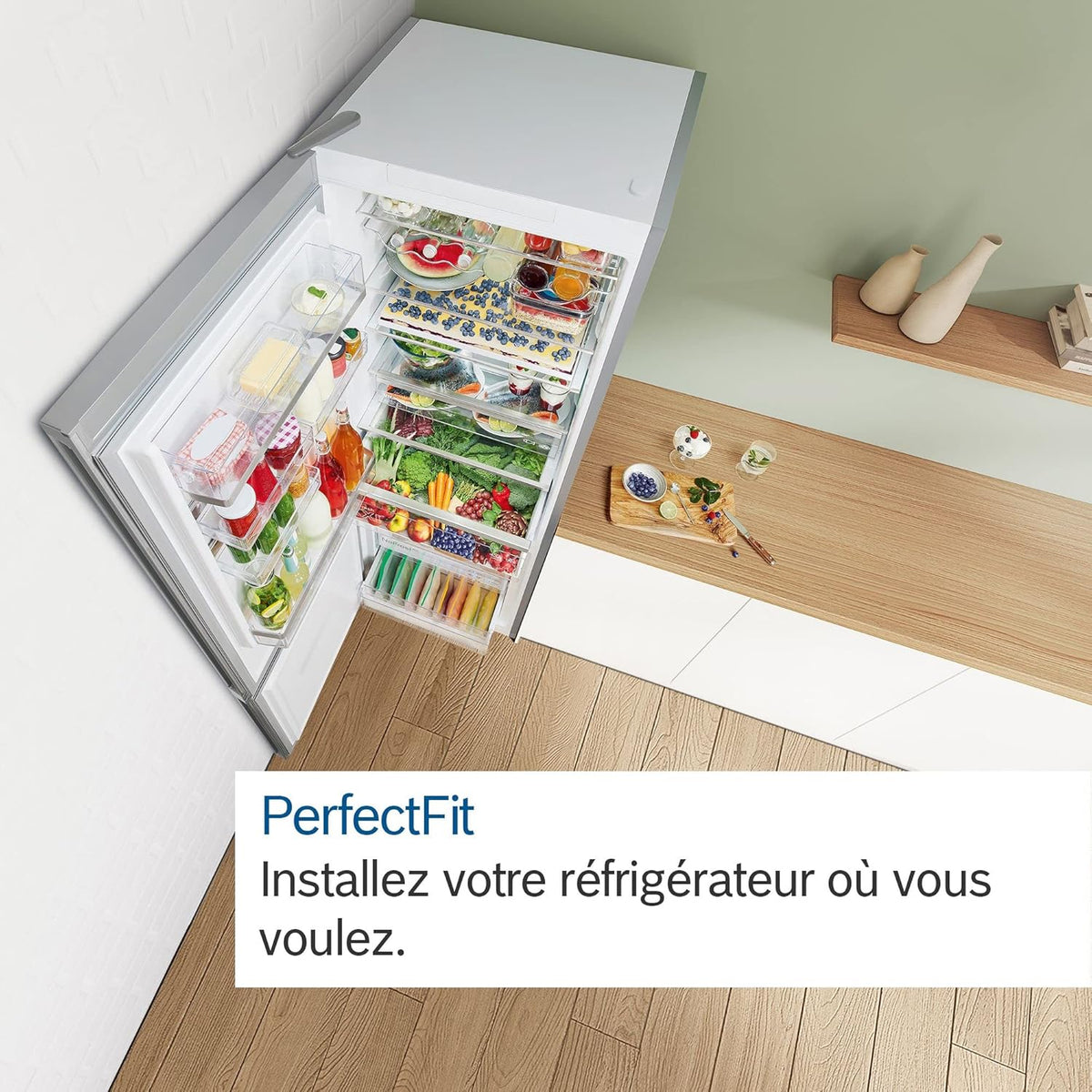 Bosch KGN36NLEA Serie 2, Frigorífico combinado de libre instalación - 305L - An 60cm x Al 186cm - Acero inoxidable plata