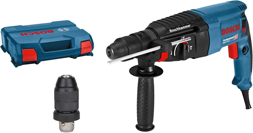Bosch Professional: młot udarowo-obrotowy GBH 2-26 F (830 W, energia udaru 2.7 J, wymienny uchwyt SDS plus, walizka)