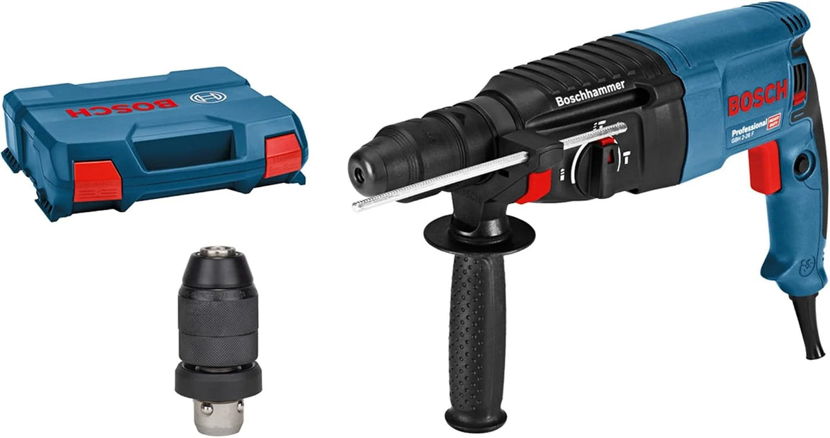 Bosch Professional: młot udarowo-obrotowy GBH 2-26 F (830 W, energia udaru 2.7 J, wymienny uchwyt SDS plus, walizka)