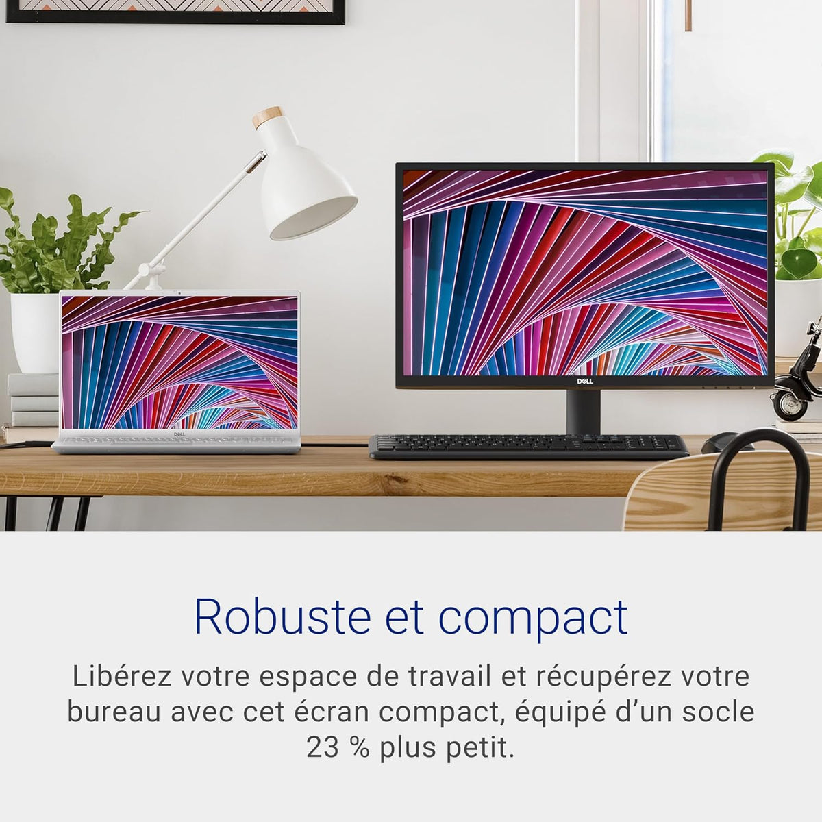 Monitor Dell SE2422HX de 24" Full HD (1920x1080), 75Hz, VA, 5ms, AMD FreeSync, HDMI, VGA, 3 años de garantía, negro