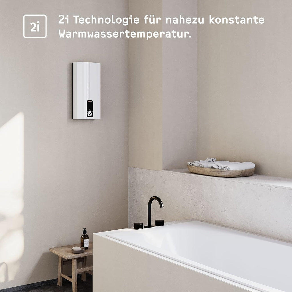 Calentador de agua instantáneo con control electrónico STIEBEL ELTRON DHB 18 ST, 18 kW, resistente a la presión, 3 símbolos de aplicación, 227608