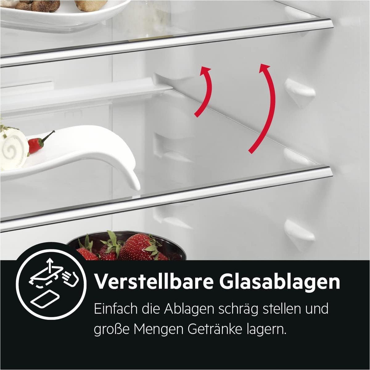 Frigorífico integrable AEG TSK5O881ES / 880 mm / 142 L / Puerta deslizante / E