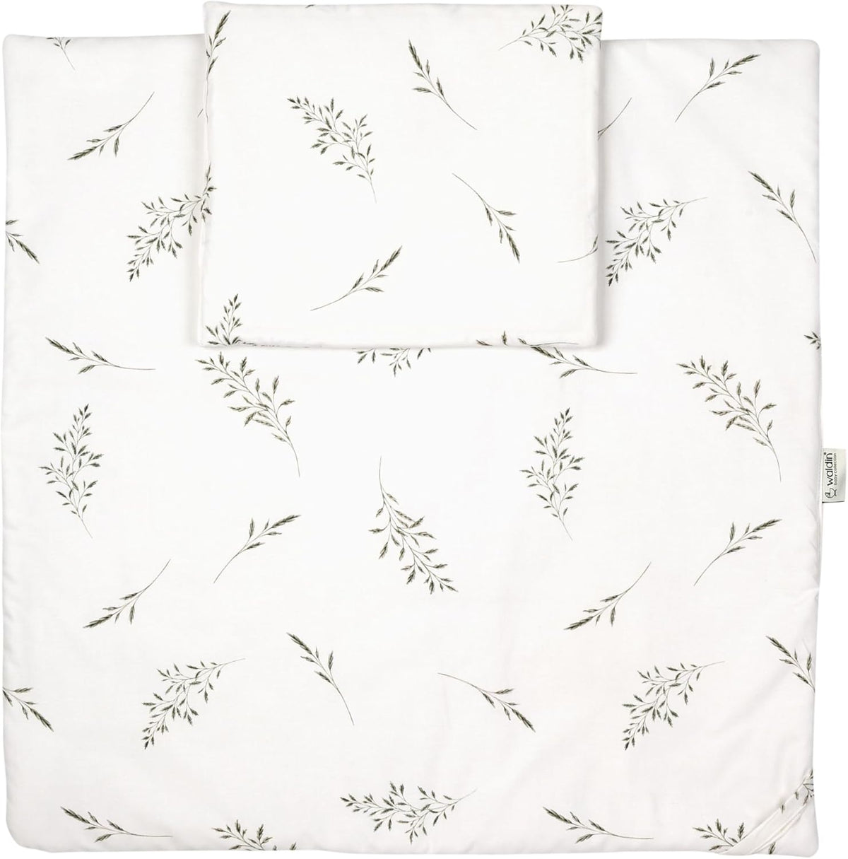 Cuna ovalada evolutiva Waldin, set completo 7 en 1, cuna de barrotes, cama infantil con colchón, cambiador, cuna colecho, madera blanca