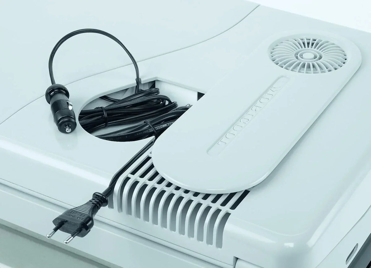 Nevera portátil eléctrica W40 39L termoeléctrica con ruedas, conexión 12V 24V 230V para coche, camping y ocio
