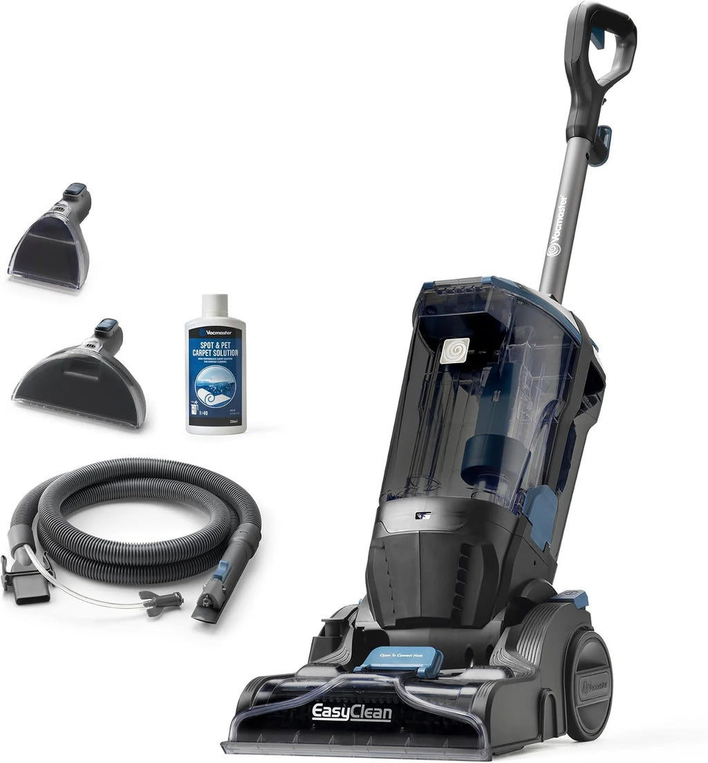 Vacmaster Środek do czyszczenia dywanów, profesjonalne rezultaty, usuwa brud i plamy, wydajny silnik 750 W, pojemność zbiornika 3,2 l, do dywanów, schodów i tapicerek