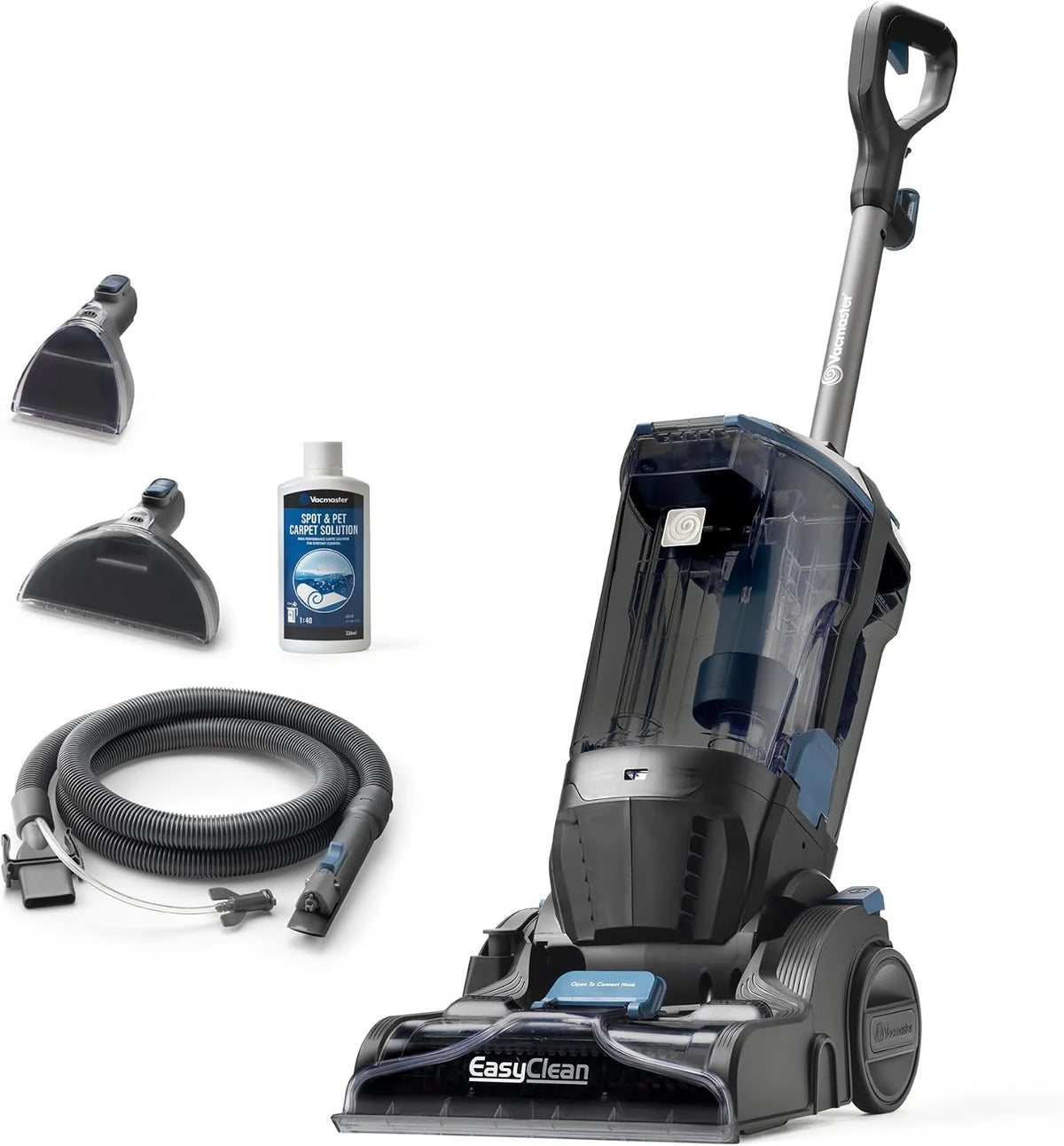 Vacmaster Środek do czyszczenia dywanów, profesjonalne rezultaty, usuwa brud i plamy, wydajny silnik 750 W, pojemność zbiornika 3,2 l, do dywanów, schodów i tapicerek
