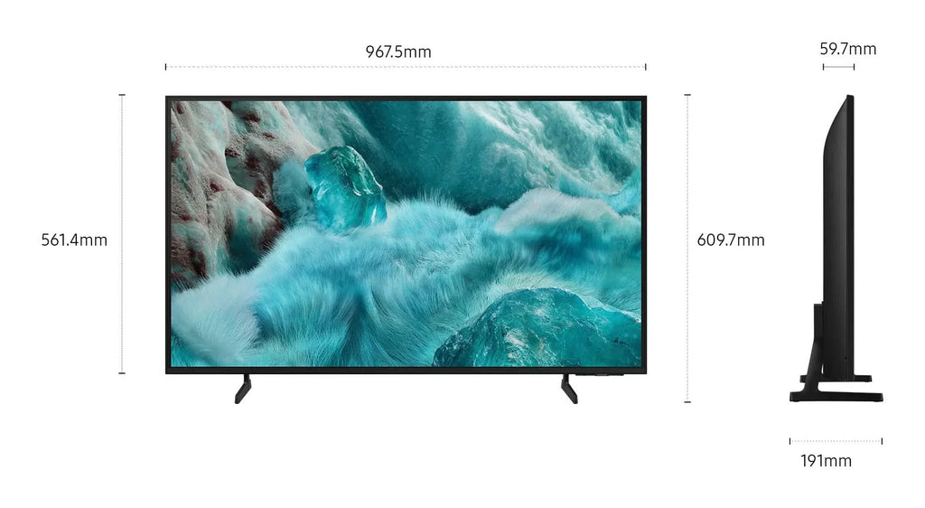 Samsung QLED Q7F Smart TV 4K de 43 pulgadas (108 cm) con AI-Vision, 100% de volumen de color con Quantum Dot, HDR10+, procesador Q4 AI, One UI Tizen, Wi-Fi, Bluetooth 5.3 y Motion Xcelerator