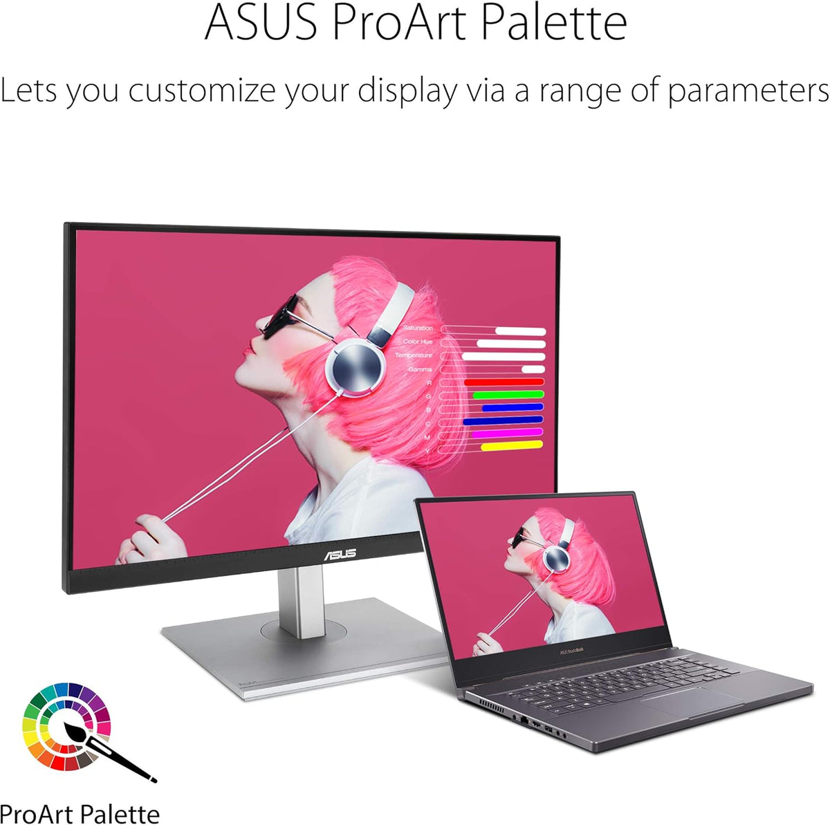 ASUS ProArt PA278CV - Monitor para PC de 27" - Panel IPS - 2560x1440 - 350cd/m² - 75Hz - 2x Display Port, HDMI, 4x USB 3.1 y 1x USB-C - 100% sRGB - 100% Rec. 709 - △E< 2 - Calman Verified - Garantía de 5 años