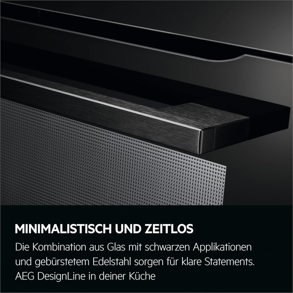 Horno empotrable AEG – Serie 5 Aire caliente circular: resultados de cocción uniformes en 3 niveles – Autolimpieza por pirólisis – 25 programas automáticos – Pantalla táctil LED – Calentamiento rápido – Negro – BPE53516AB