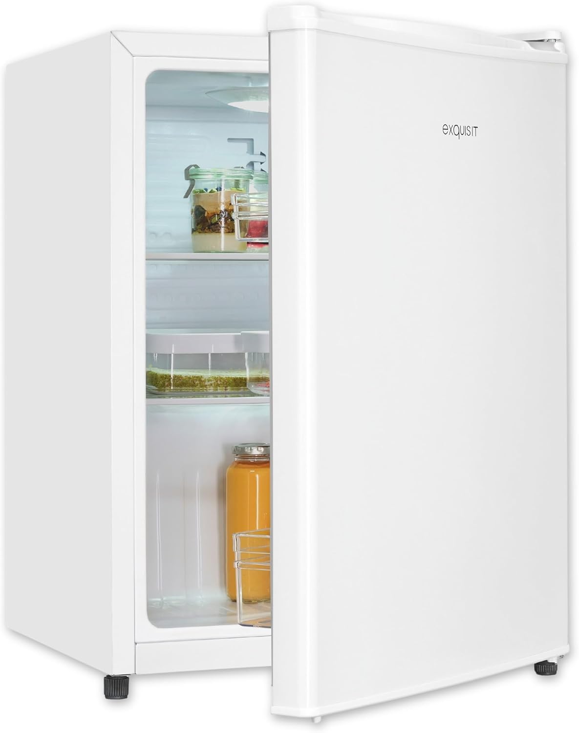 Mininevera Exquisit KB60-V-090E color blanco PV | 52 litros de volumen | Mininevera para bebidas | Nevera pequeña sin congelador