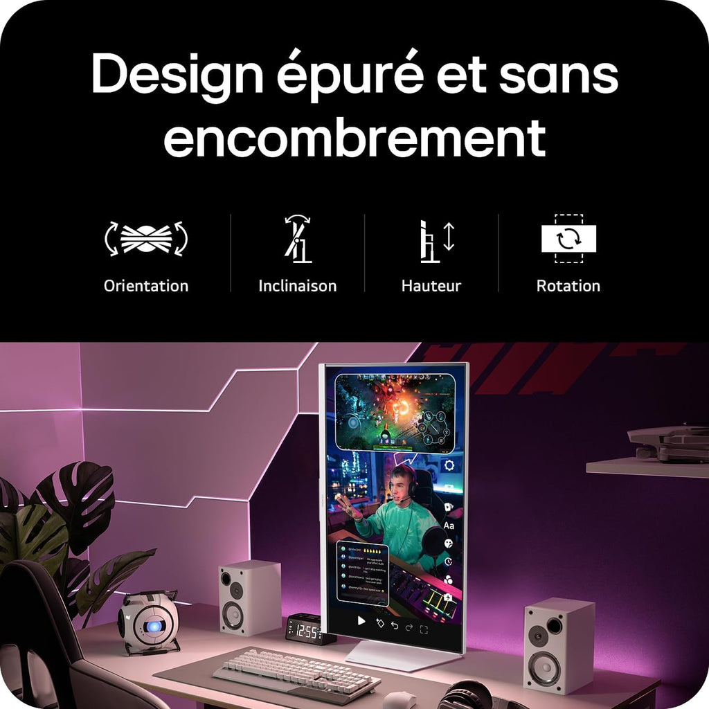 LG Ultragear™ 32G810SA-W Monitor Gaming de 32" - Panel IPS con resolución UHD (3840x2160), 1ms 144Hz, DisplayHDR™ 400, DCI-P3 95% (CIE1976), FreeSync Premium, Compatible con G-Sync
