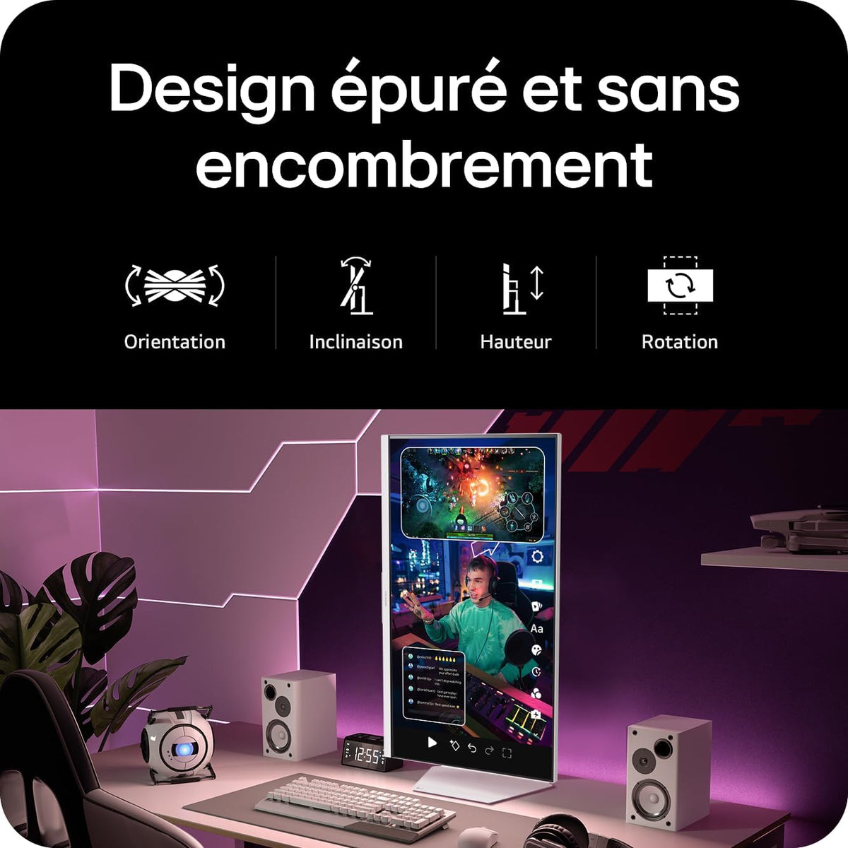 LG Ultragear™ 32G810SA-W Monitor Gaming de 32" - Panel IPS con resolución UHD (3840x2160), 1ms 144Hz, DisplayHDR™ 400, DCI-P3 95% (CIE1976), FreeSync Premium, Compatible con G-Sync