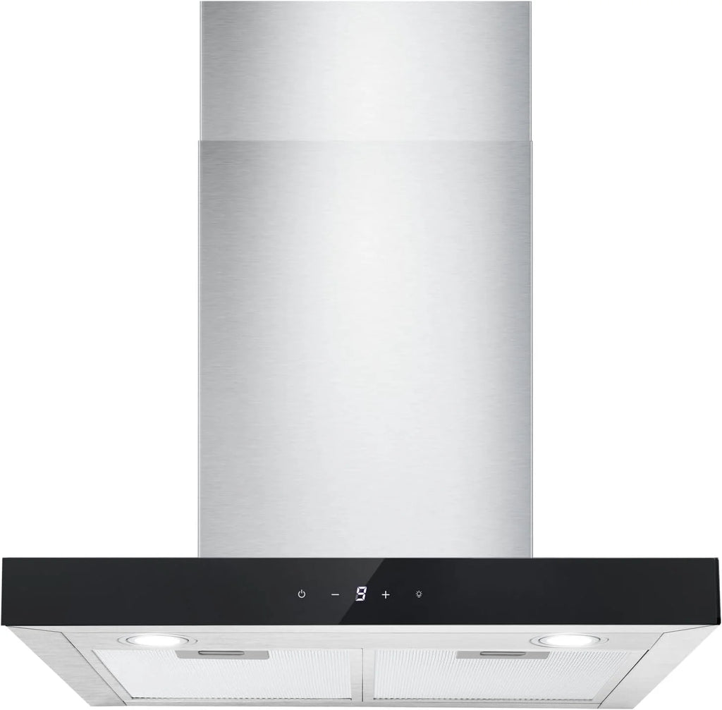 TopStrong okap kuchenny 60 cm, strumień powietrza 700 m³/h, stal nierdzewna, 9-stopniowe sterowanie Soft Touch, 2 W światło LED, okap wyciągowy obiegowy/wylot powietrza