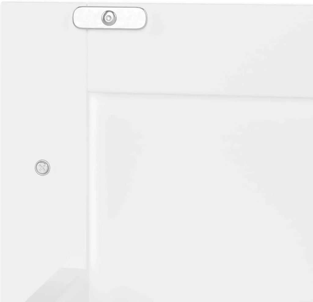 Moimhear Mueble de baño de pie, lavabo, totalmente lacado, tres cajones de cierre suave, lavabo de cerámica integrado (blanco, 76 x 46 x 83,5 cm)