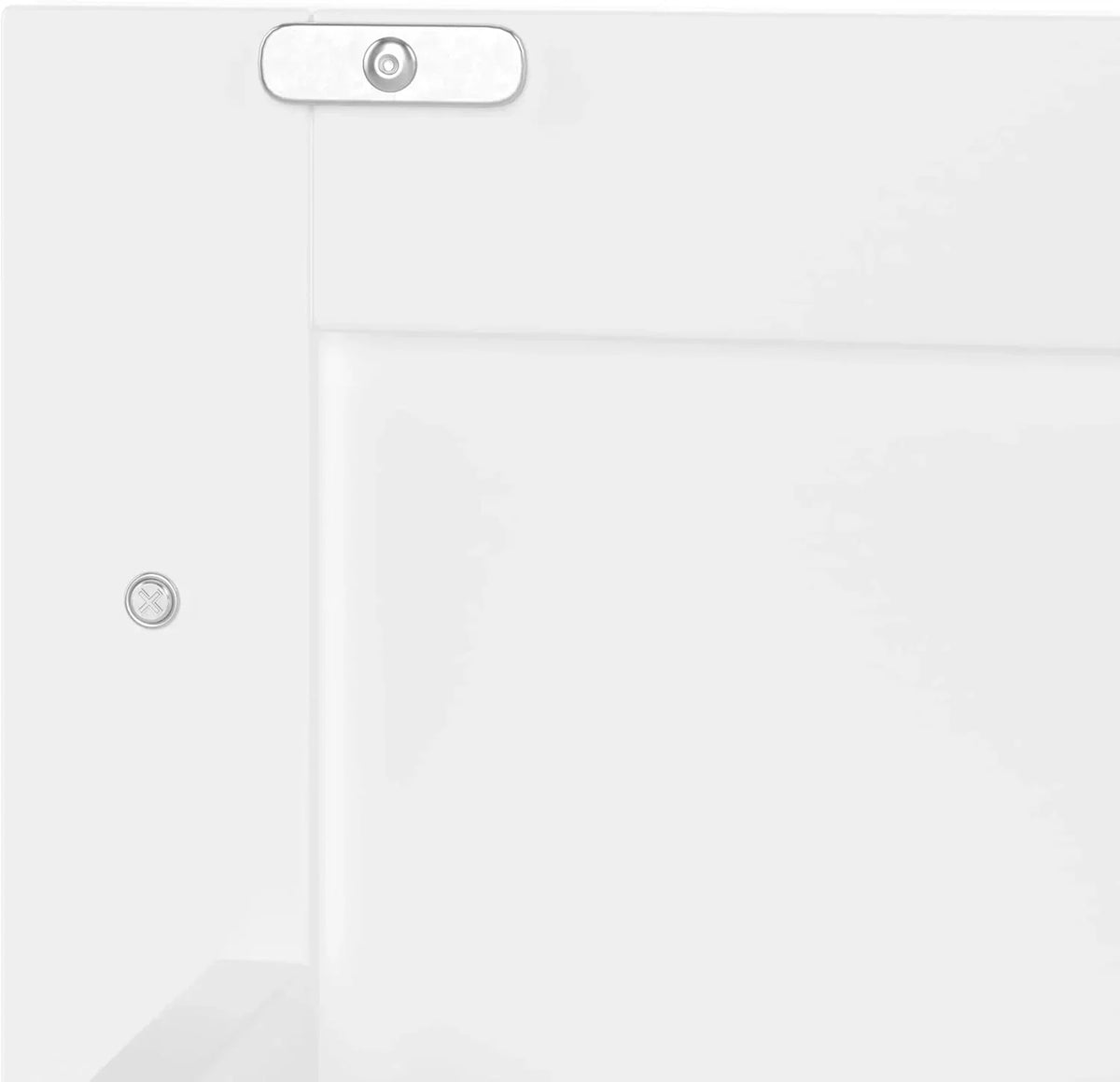 Moimhear Mueble de baño de pie, lavabo, totalmente lacado, tres cajones de cierre suave, lavabo de cerámica integrado (blanco, 76 x 46 x 83,5 cm)