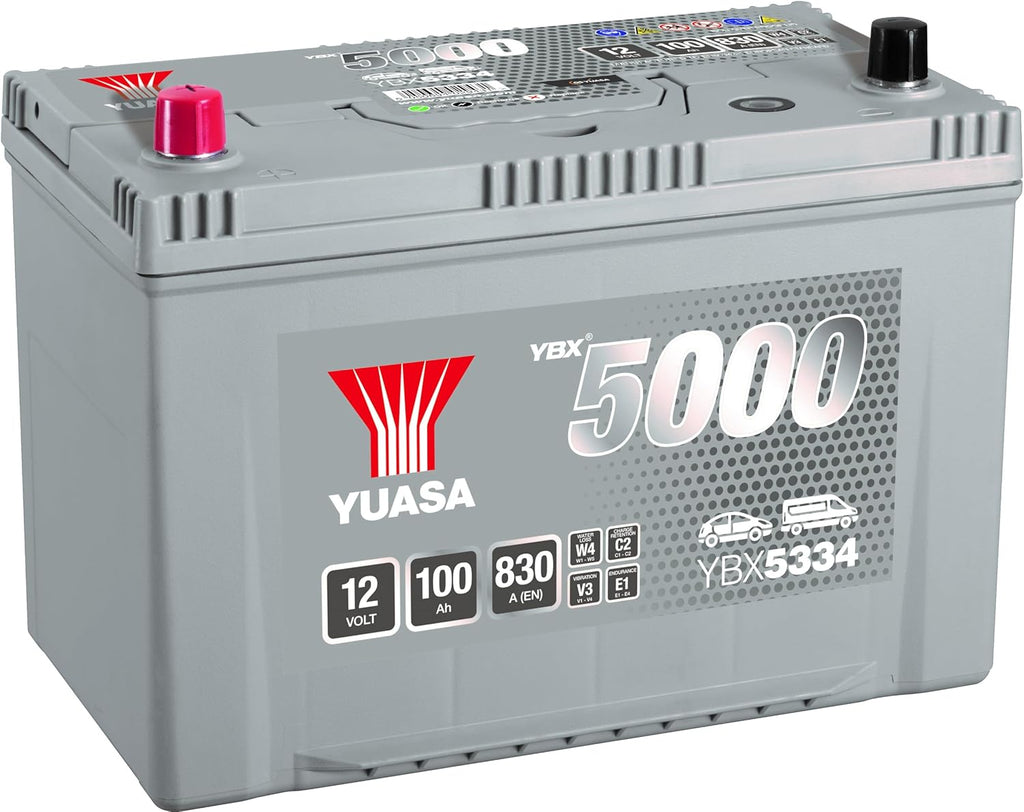 BATERÍA YUASA YBX5334 SILVER 12V 100Ah 830A