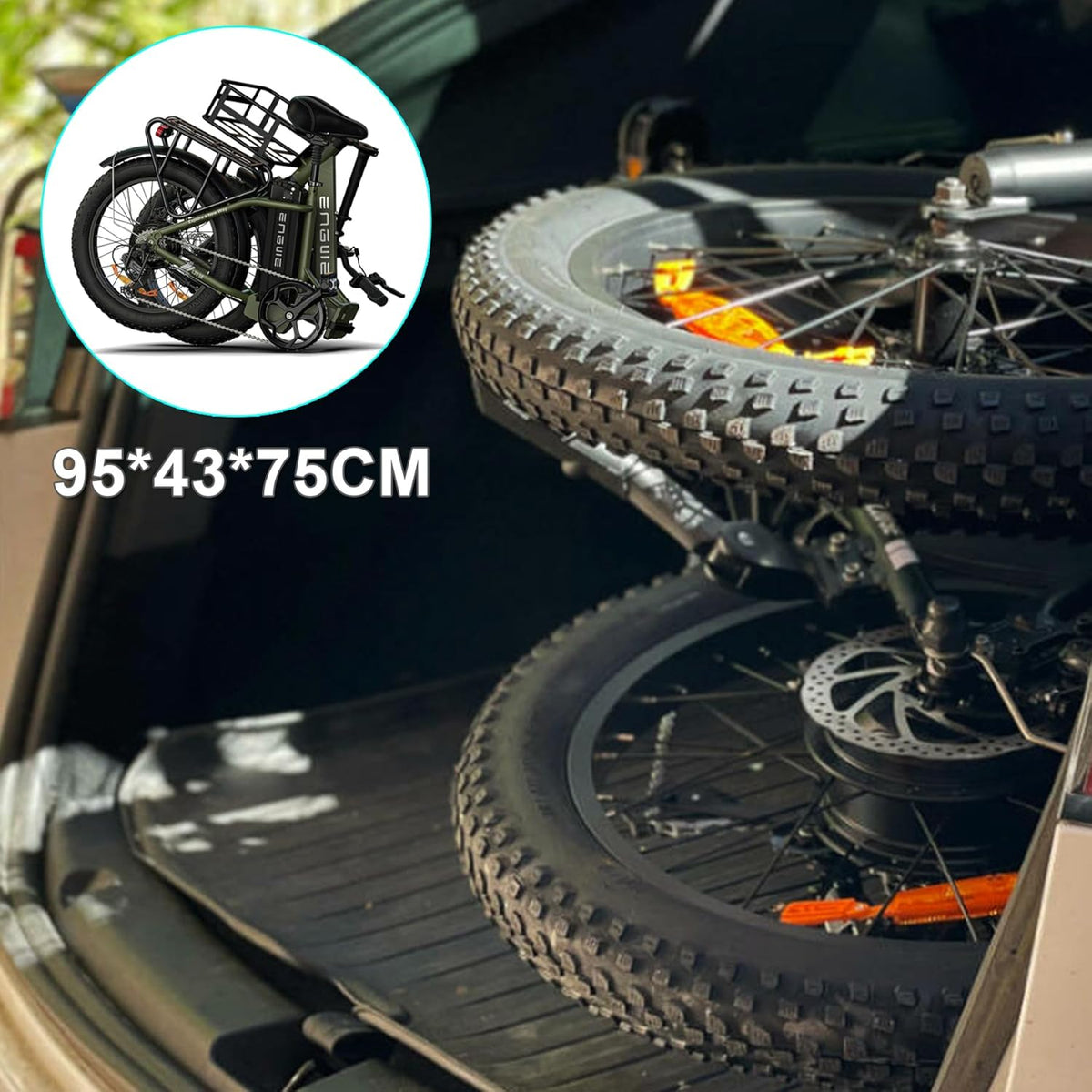 Bicicleta eléctrica plegable ENGWE de 20 pulgadas con batería de 36V 15.6Ah, hasta 115 km | con cesta, 20x3.0 pulgadas, motor trasero de 250W, cambio de 7 velocidades, bicicleta eléctrica urbana para hombres y mujeres