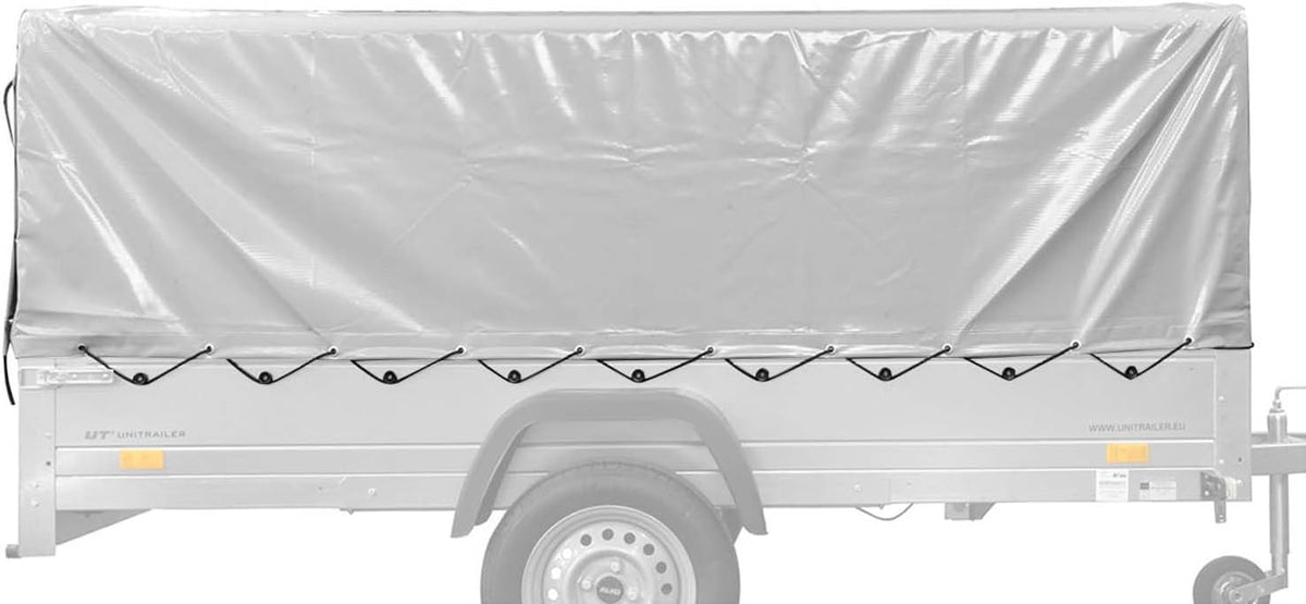 Lona para el chasis, arquillaje h-800 UNITRAILER, lona para el remolque 264x125cm Garden 264 Kipp y Expert Plus 2612
