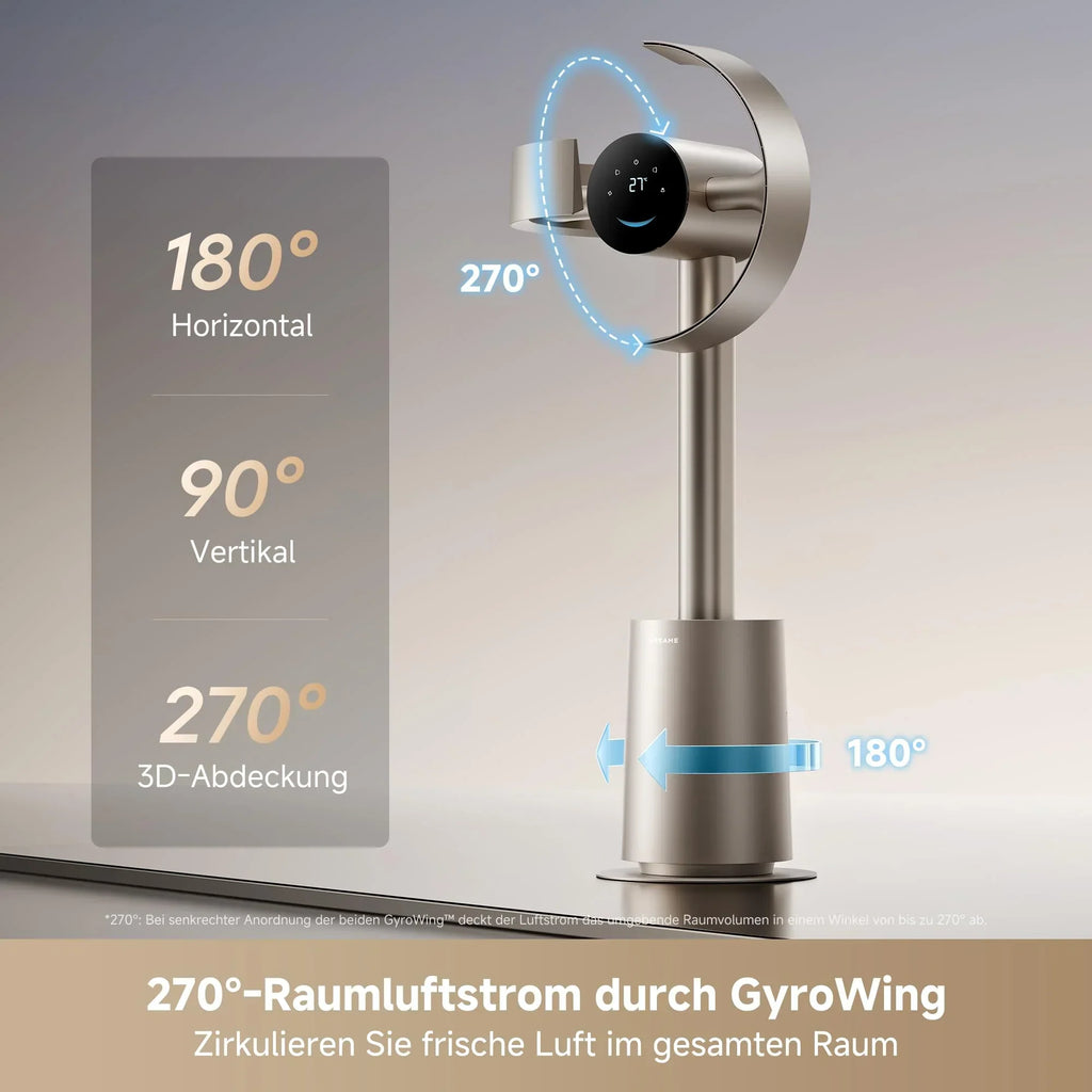 Ventilador sin aspas dreame MF10, circulación de aire de 270°, AirBoost 16x, flujo de aire con adaptación de temperatura, control por aplicación y voz
