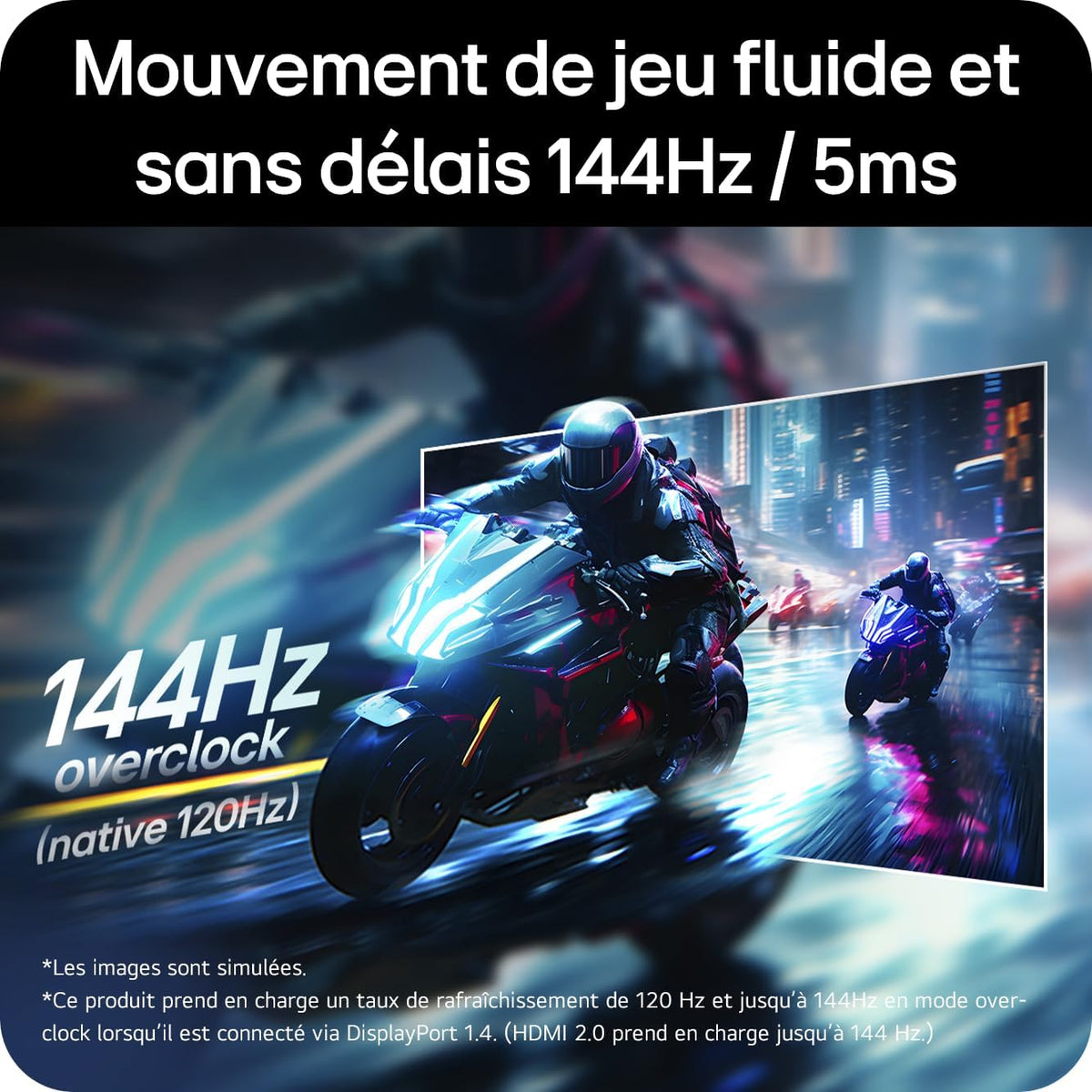 LG Ultragear™ 27G411A-B.AEU Monitor Gaming 27" - Panel IPS con resolución FHD (1920x1080), 5ms GtG 144Hz, HDR 10, sRGB 99% (CIE1931), AMD FreeSync, inclinable, DisplayPort 1.4, HDMI 2.0