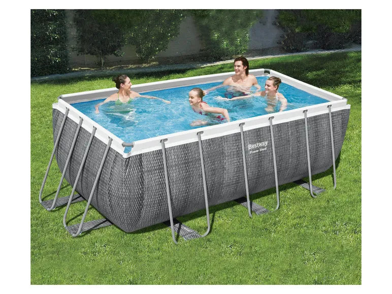 Piscina con estructura Power Steel™ set completo con bomba de filtrado, aprox. L 412 x An 201 x Al 122 cm