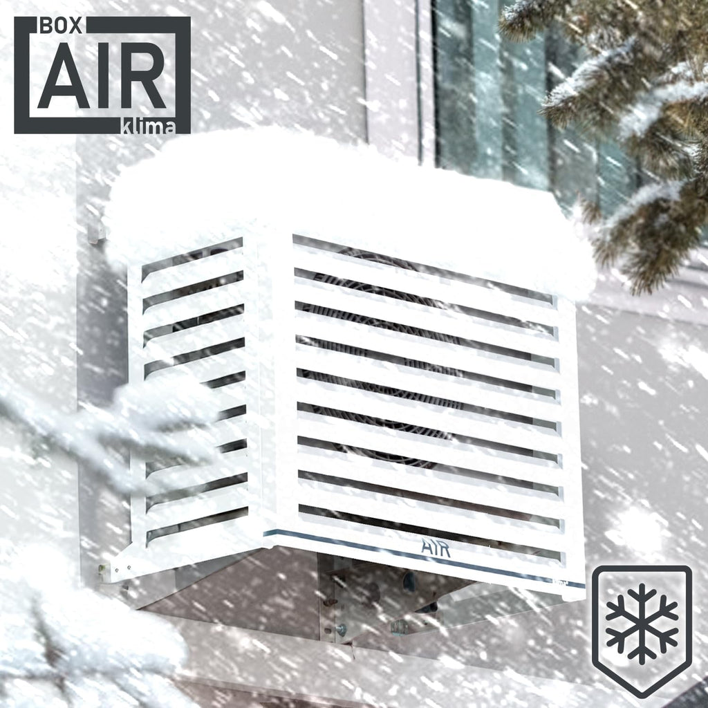 Cubierta para aire acondicionado Box Air - Carcasa insonorizante para bomba de calor - Rejilla protectora - Revestimiento para unidad exterior de aire acondicionado - Para aires acondicionados y bombas de calor - Cubierta protectora robusta