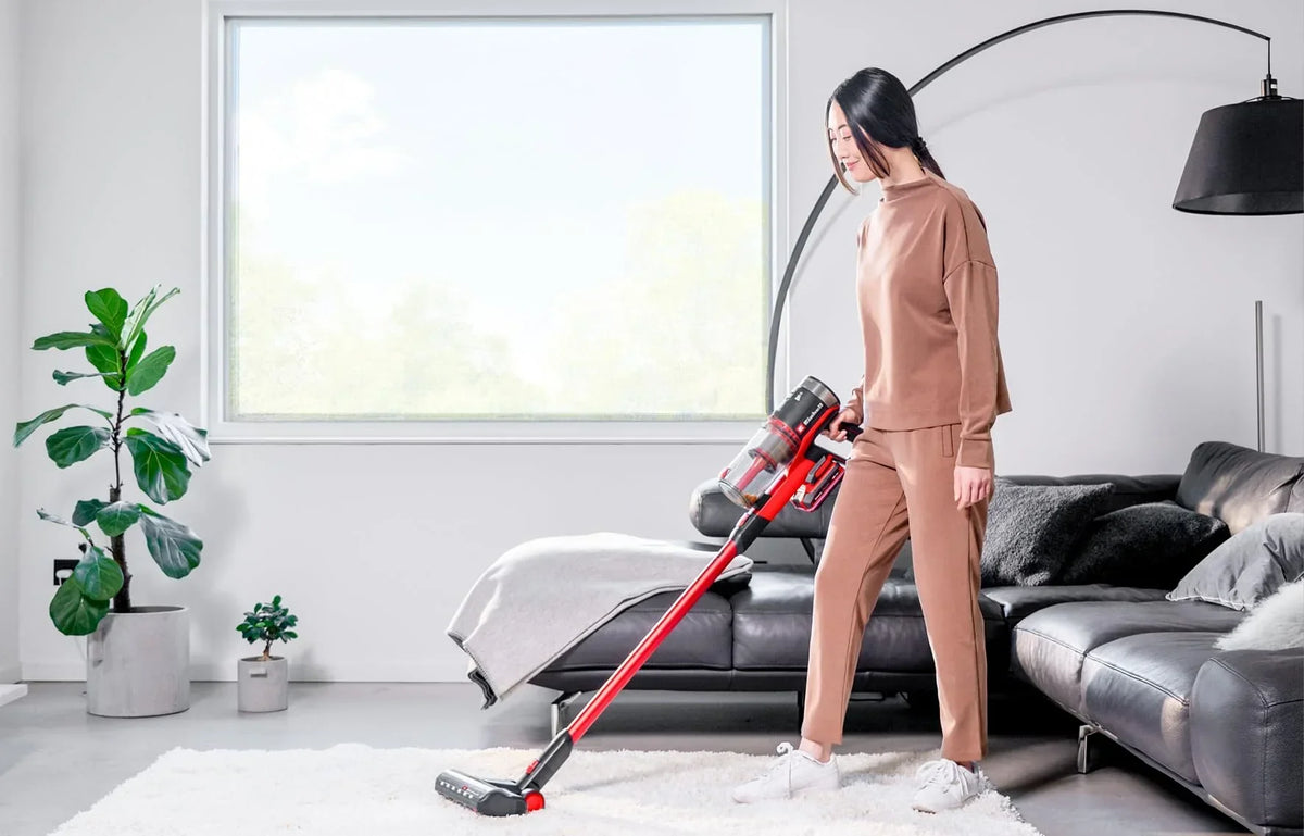 Aspiradora escoba inalámbrica Einhell TE-SV 18/270 BL-Solo PXC 18V sin escobillas, 270 mbar, sin bolsa, 3 modos, triple filtro, sin batería