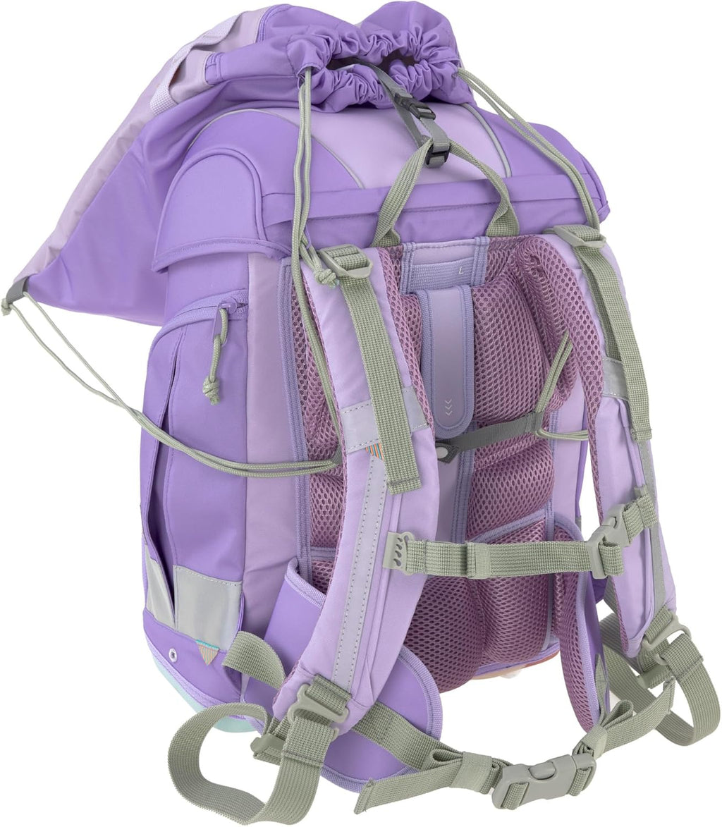 LÄSSIG Set de mochila escolar de 7 piezas para niños/School Set Boxy Unique Negro