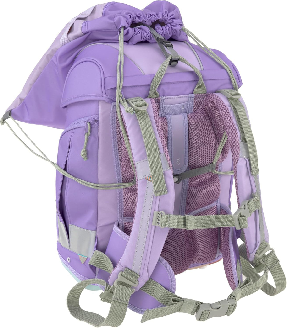LÄSSIG Set de mochila escolar de 7 piezas para niños/School Set Boxy Unique Negro