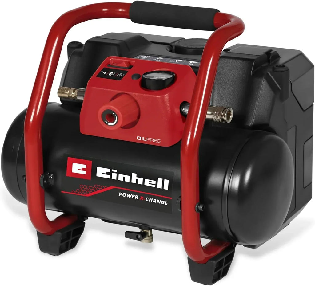 Compresor a batería TE-AC 36/150 Li OF-Solo Power X-Change 36V 8 bar depósito 6L 150 l/min capacidad de aspiración sin batería
