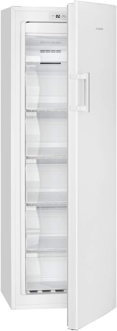 Congelador Bomann® NoFrost, congelador independiente, 194 litros de capacidad neta | No Frost: nunca más tendrá que descongelar, función de congelación rápida y sistema MultiAirflow | Bisagra de puerta reversible | GS 7326.1