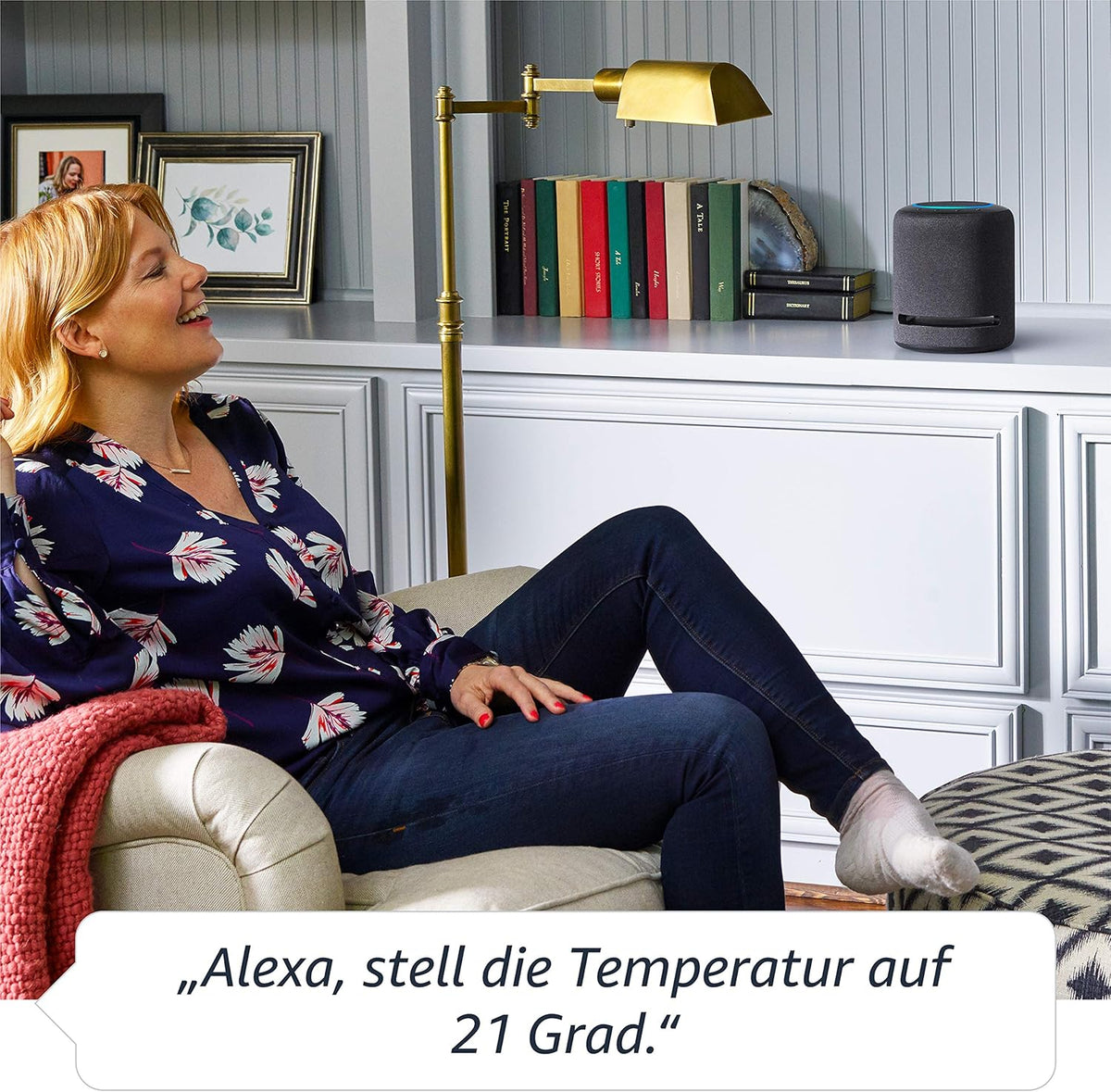 Echo Studio (última generación) | El mejor sonido que nuestros altavoces inteligentes Wi-Fi y Bluetooth han ofrecido jamás: con Dolby Atmos, audio 3D, controlador de hogar digital integrado y Alexa | Blanco