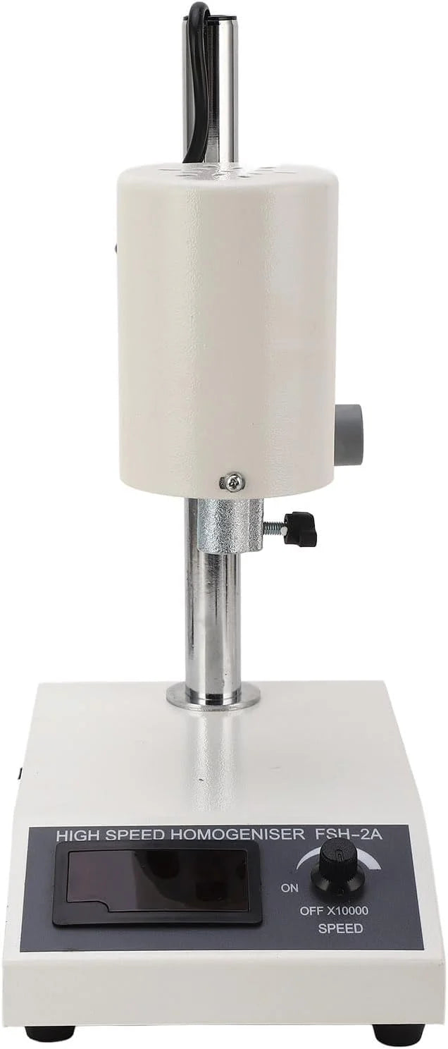 Homogenizator Wysokoobrotowy, Regulowany Homogenizator Wysokoobrotowy 8000‑22000 Obr/min Głowice Robocze FSH-2A z Akcesoriami do Blendera 5‑1000 Ml, Mieszadła (Wtyczka UE 220 V)