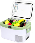 BINGI Nevera Eléctrica de Compresión para Coche de 12,8L con Enfriamiento Rápido - Refrigerador Portátil hasta -18°C, 12V/24V/220V, para Autocaravana, Furgoneta, Camión, Barco, Coche, Hogar, Camping