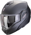 Scorpion Exo-Tech Evo Pro, Casco de moto modular de fibra, Negro mate perla