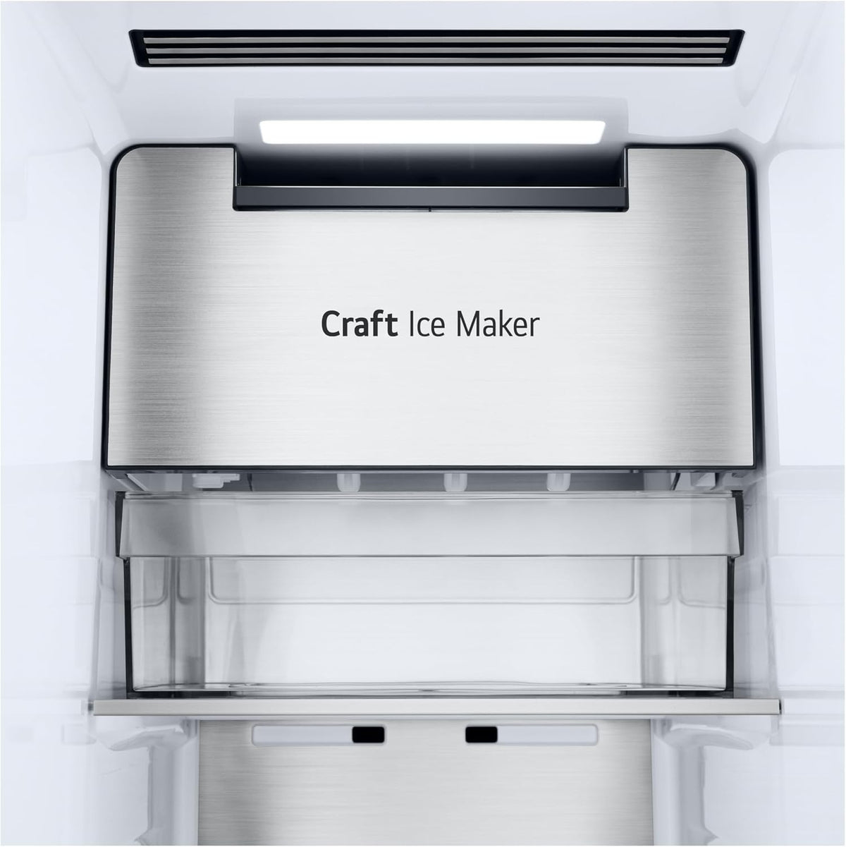 Frigorífico Side by Side LG GSGV81PYLL, Clase E, 635 L, Instaview, frigorífico con congelador, dispensador de hielo, hielo picado y agua, Total NoFrost, compresor Smart Inverter, Wi-Fi